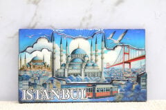 Ahşap İstanbul Temalı Magnet Alk4362