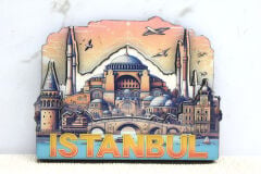 Ahşap İstanbul Temalı Magnet Alk4364