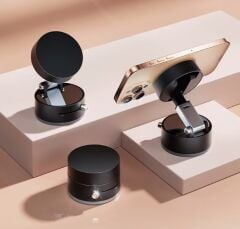 Mıknatıslı Katlanabilir Telefon Tutucu - Torpido ve Cam Uyumlu