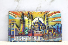Ahşap İstanbul Temalı Magnet Alk4365