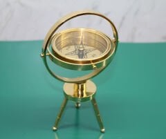 Pirinç Masa Üstü Pusula Model 2