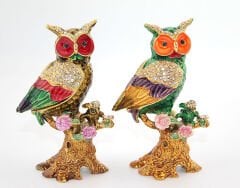 Swarovski Taşlı Tekli Baykuş