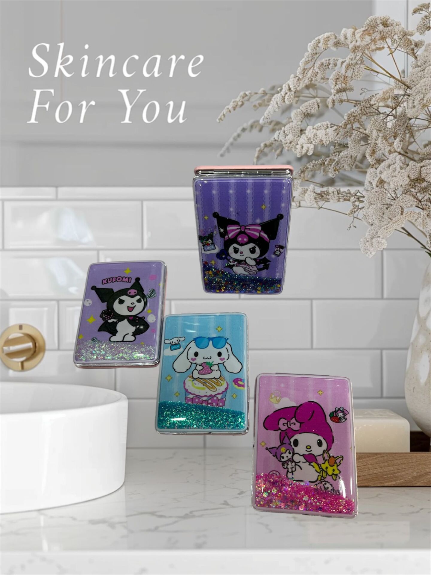 Karakterli Cep Aynası 12 Adet