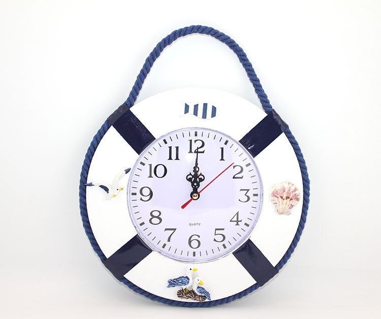 Ahşap Marin Duvara Asmalı Saat