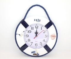 Ahşap Marin Duvara Asmalı Saat