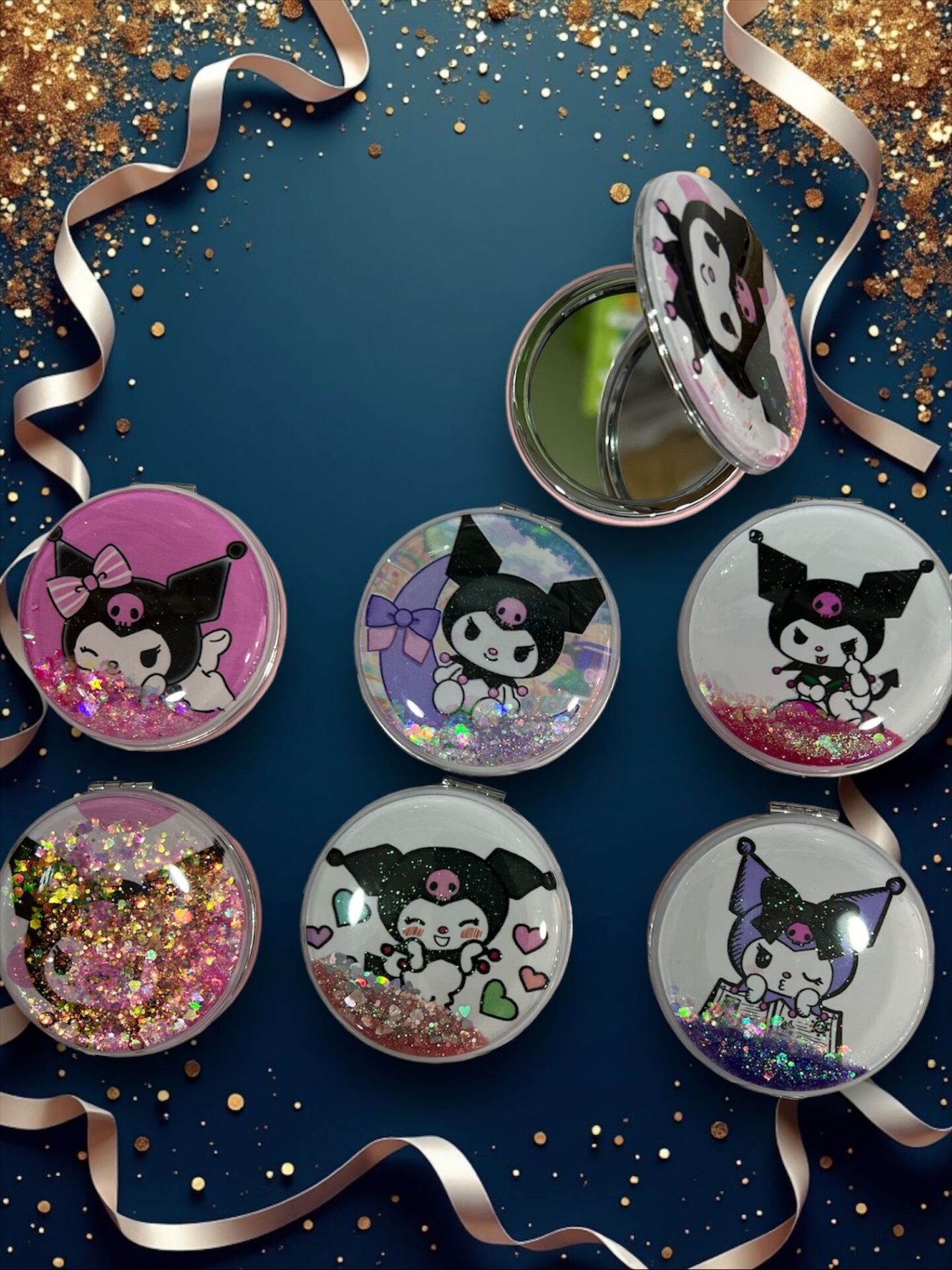 Karakterli Cep Aynası 12 Adet