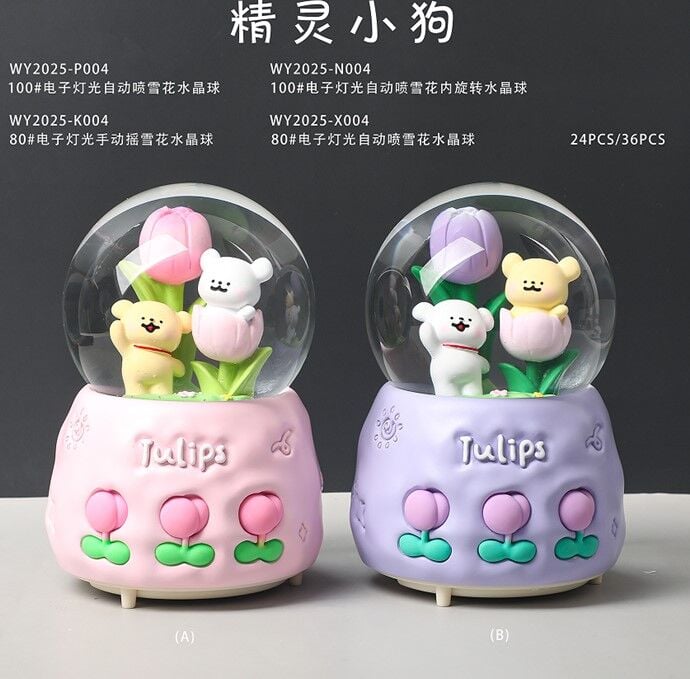 Işıklı Müzikli Orta Boy Kar Küresi