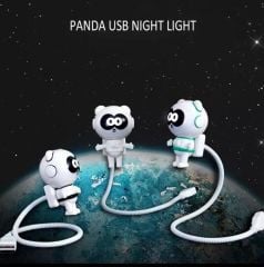 Panda Astronot Uzay Adamı Usb Led Gece Lambası