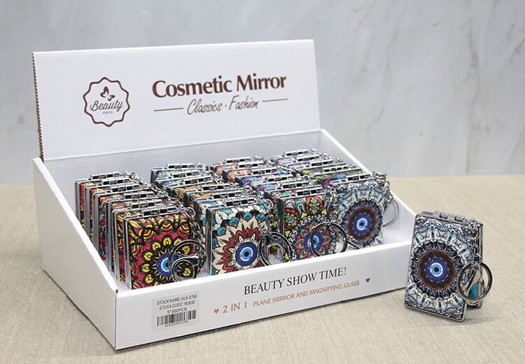 Taşlı El Aynası Anahtarlık Model 1