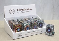 Taşlı El Aynası Anahtarlık Model 1