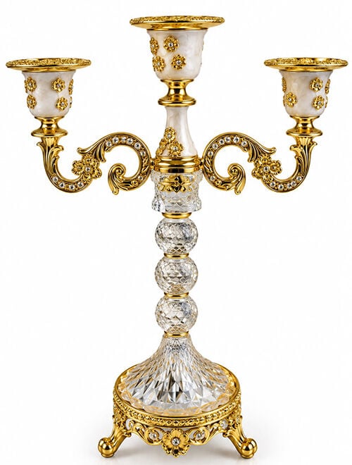 Kristal Şamdan Mumluk Alk6394