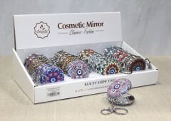 Taşlı El Aynası Anahtarlık Model 2