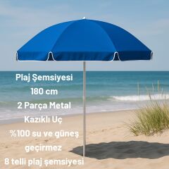 Plaj Şemsiyesi Sabit 180 cm