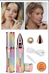 Çift Başlıklı Epilasyon Yüz Çene Işıklı Kıl Tüy Alma Mini Cep Epilasyonu Simli