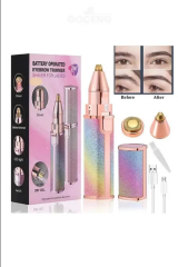 Çift Başlıklı Epilasyon Yüz Çene Işıklı Kıl Tüy Alma Mini Cep Epilasyonu Simli