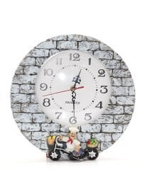 Aşçı Tasarımlı Polyester Duvar Saati Model 1