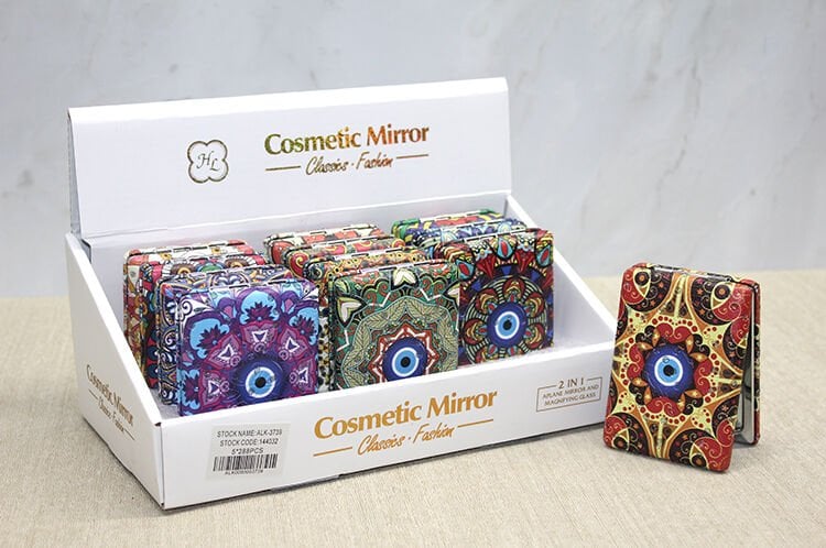 Taşlı El Aynası Dikdörtgen Kalın Model 2