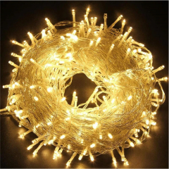 10 Metre 100 Led Boncuk Lamba Gün Işığı Şeffaf kablo