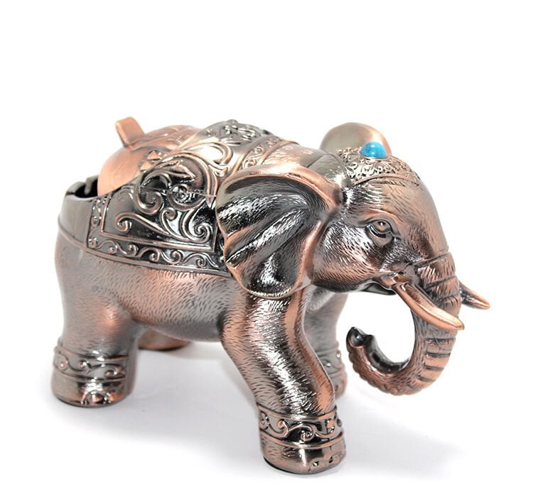 Metal Fil Figürlü Küllük Model 1