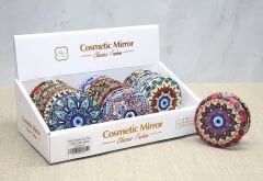 Taşlı Yuvarlak El Aynası Kalın Model 5