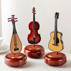 Dönen Müzik Aletleri Şeklinde Müzik Kutusu