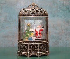 Yılbaşı Temalı Işıklı Müzikli Kar Küresi Model 4