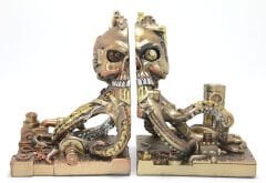 Steampunk Polyester Ahtapot Kitap Stoperi