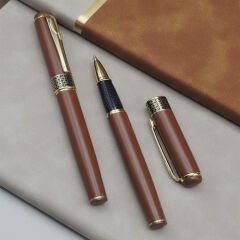 Soft Deri Defter Ve Roller Kalem Seti