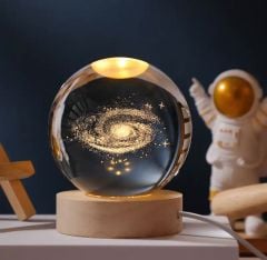Samanyolu Renk Değiştiren Işıklı Cam Küre 6cm