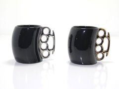 Porselen Muşta Tasarımlı Kupa Bardak