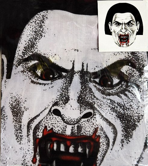 YÜZE YAPIŞAN KAFAYA TAM GEÇMELI STREÇ KANLI VAMPIR MASKE