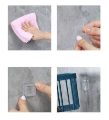 Yapışkanlı Çok Fonksiyonlu Banyo Organizeri BEYAZ