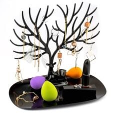 Geyik Tasarımlı Takı Standı Siyah