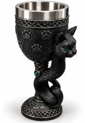 Kedi Figürlü 3D Paslanmaz Çelik Kadeh Bardak Alk6543