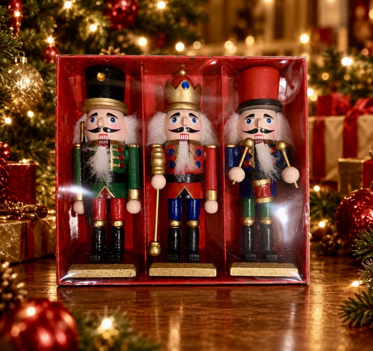 Kurşun Asker Ahşap Dekoratif Eşya 3’lü Set 15 cm