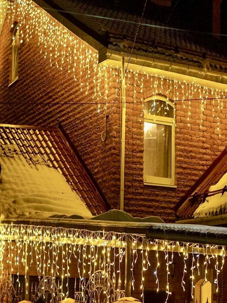 3 Metre 100 Led 20 Saçak 30*50*70 cm Çakarlı IP65 Su Geçirmez Dış Mekan