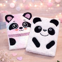 Panda Tasarımlı Peluş Defter