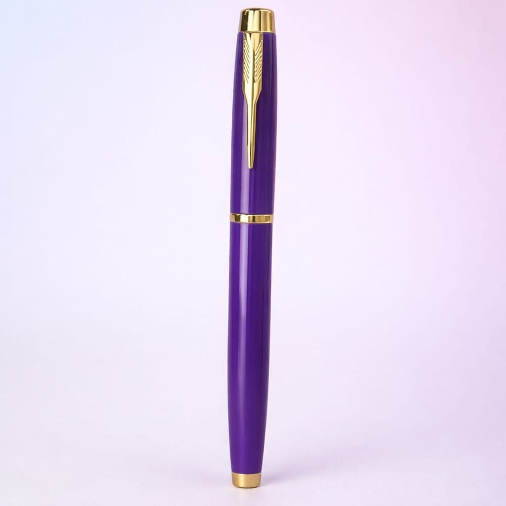 Mor Metal Roller Kalem