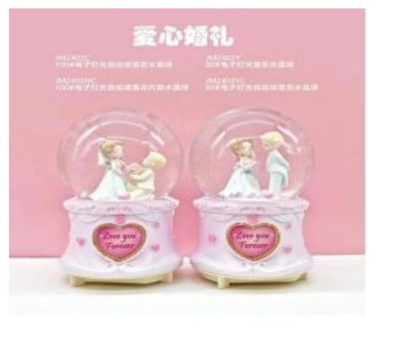 Evlenme Teklifi Işıklı Müzikli Püskürtmeli Büyük Boy Kar Küresi