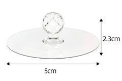 Büyük Boy Çok Amaçlı Yapışkan Kristal Tutacak Kulp 4 Adet