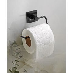 Metal Siyah Tuvalet Kağıtlığı