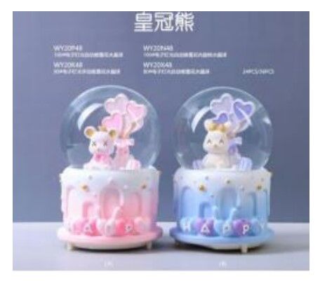 Işıklı Müzikli Püskürtmeli Büyük Boy Kar Küresi