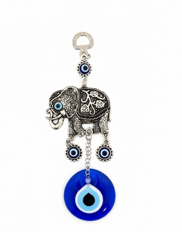 Nazar Boncuğu Tekli Fil Askılık