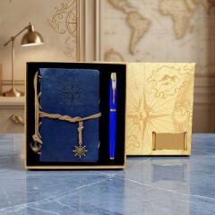 Pusula Defter Ve Tükenmez Kalem Set