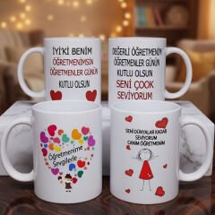 Öğretmenler Gününe Özel Baskılı Kupa Bardak