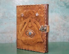 Taşlı Deri Defter Model 4