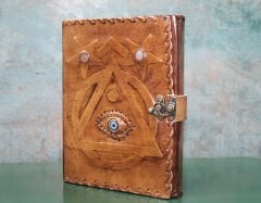 Taşlı Deri Defter Model 4