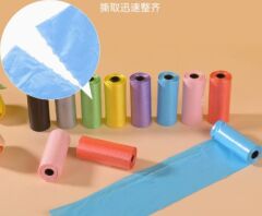 12 li Köpek Dışkı Poşet Düz Renkli Set