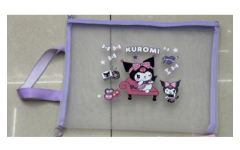 Karakterli Şeffaf Kırtasiye Çantası 10 Adet