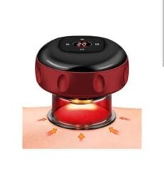 Vakumlu Hacamat Kupası, Şarjlı Kupa Çekme Hacamat Led Işıklı Masaj ve Selülit Kupası